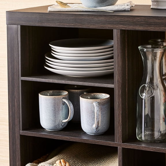 Open Box Better Homes & Gardens H Shelf Insert for Cube Organizers, Tobacco Oak