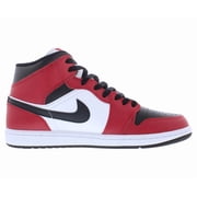 Men's Jordan 1 Mid Black/Black-Gym Red (554724 069) - 8.5