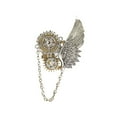 thumbnail image 3 of Broche de ala de Ángel, Pin de solapa para mujeres y hombres, pasador de pecho de estilo Retro, Pin de Metal para traje, insignia de engranaje para Sunnimix  Broche de los hombres, 3 of 8