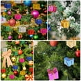 thumbnail image 4 of 12 Pack Foil Boxes Handmade Gift Boxes Assorted Color Mini Tree Ornaments Laser Candy Box Christmas Tree Ornaments Pendant Decoration, 1.96*1.96*1.96 inch, 4 of 9