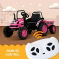 thumbnail image 5 of Uenjoy Pink 6 V Tractor Powered Ride-On with Detachable Wagon, 5 of 5