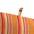 thumbnail image 3 of Jordan Manufacturing Sunbrella 45" x 22" Dolce Mango Stripe Rectangular Outdoor Chair Cushion with Ties and Hanger Loop, 3 of 10