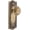 Brass, variant on Grandeur 807901 Parthenon Solid Brass Rose Dummy Door Knob Set - Grey