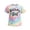 69Light Pink469, variant on XAOFW Girls Tie Dye T Shirts Casual Letter Print Round Neck Tees Short Sleeved Birthday Girl T-Shirts Stylish Tops 2-3 Years