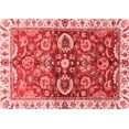 thumbnail image 1 of Ahgly Company Indoor Rectangle Abstract Red Modern Area Rugs, 2' x 5', 1 of 4