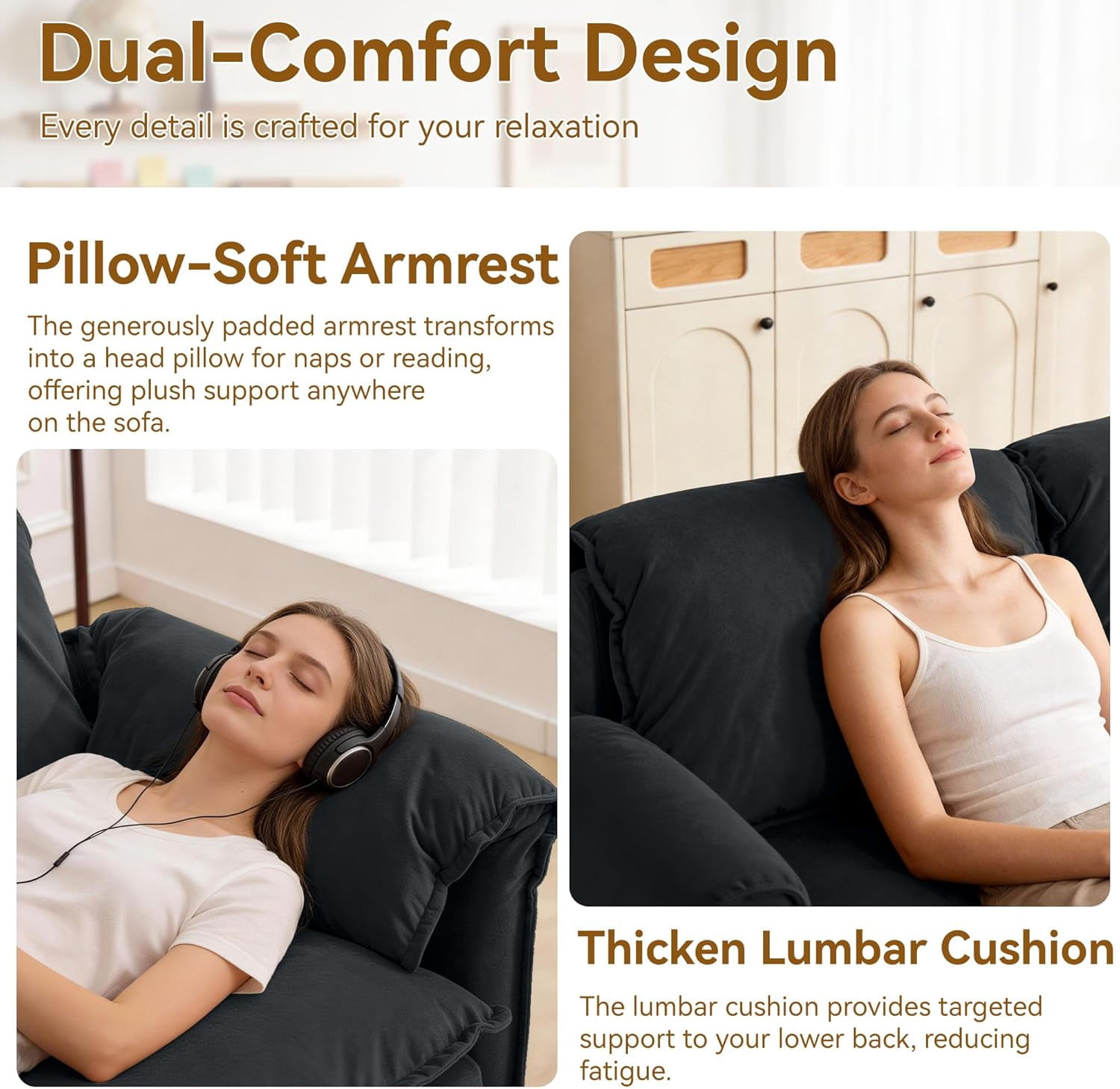 63" Velvet Pull Out Couch, 3-in-1 Convertible Sleeper Sofa Bed with Adjustable Backrest, USB Charging Ports, Side Pockets, Modern Loveseat for Living Room, Bedroom, Apartment, Dark Grey