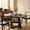 Black, variant on CONCETTA Extendable Dining Table for 4-8, Space-Saving with Storage Shelf, Adjustable Oval Design for Kitchen and Living Room (Black)