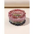 thumbnail image 3 of EOEMY 5Pcs/Set Minimalist Beaded Bracelet Statement Bracelet Stackable Stretch-Default, 3 of 7