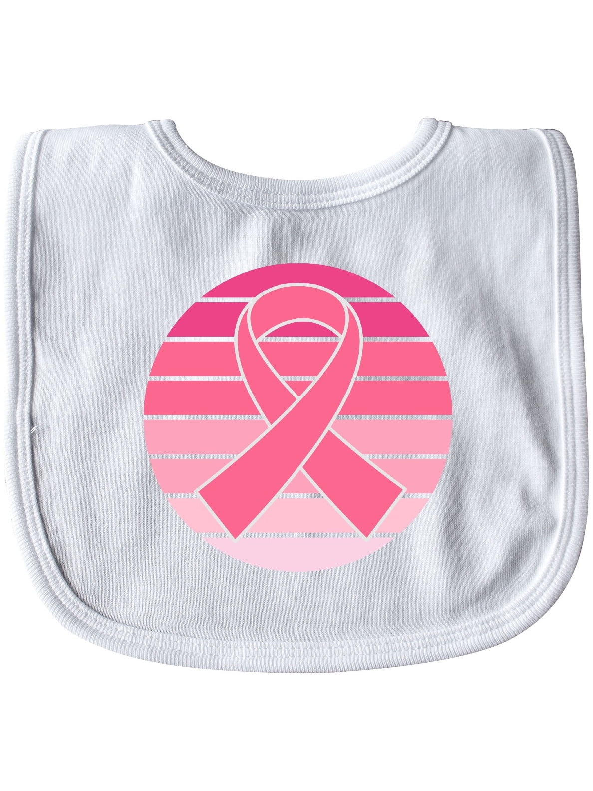 Breast Cancer Pink Ribbon Retro Baby Bib - Walmart.com ...