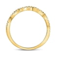 thumbnail image 4 of 10kt Yellow Gold Womens Round Diamond Twist Stackable Band Ring 1/4 Cttw, 4 of 4