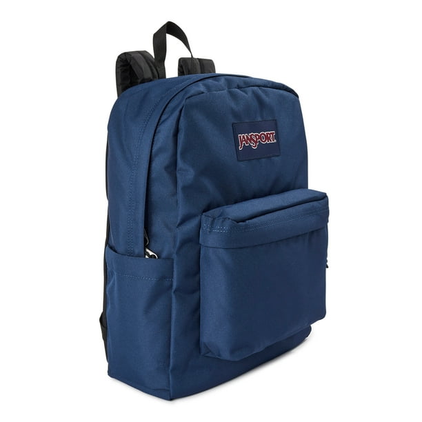 JanSport Unisex SuperBreak Backpack, Navy Blue School Bookbag - Main Image