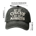 thumbnail image 5 of Baseball Cap, Cotton Adjustable, Embroidered Funny Quote, Black, Outdoor Casual Sun Hat for Daily Wear, 5 of 6