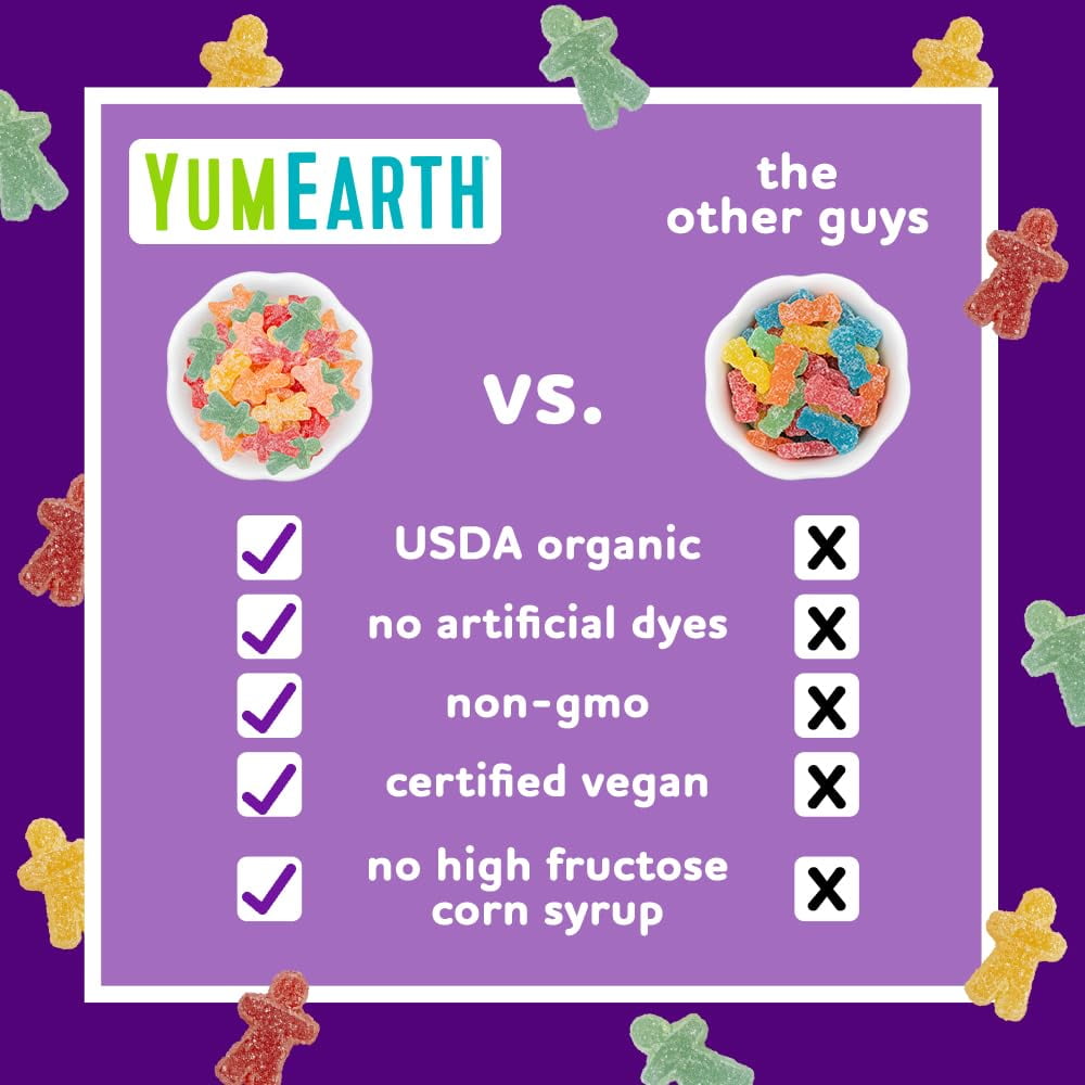 YumEarth Halloween Organic Sour Littles Chewy Candy - Vegan Candy Snacks, Individually Wrapped - 10 oz. (Pack of 20)