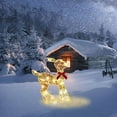 thumbnail image 7 of Diceymbol 2024 New Christmas Outdoor Decoration Luminous Deer Three Piece Set Gardening Decoration Ornaments Outdoor Christmas Decoration, 7 of 7