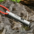 thumbnail image 2 of Amdohai Whistle d'Urgence Ultraléger en Titane avec Cordon, Survie en Plein Air, Camping, Randonnée, Exploration, 2 of 8