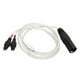 thumbnail image 1 of Cable de auriculares XLR macho de 4 pines, Cable de auriculares de canal izquierdo y derecho de 3,9 pies para Sennheiser HD580 HD600 HD650 HD25 HD545, 1 of 9