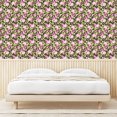 thumbnail image 3 of Ambesonne Floral Peel & Stick Wallpaper for Home, Roses Leaves Vintage Plot, 13"x36", Avocado Green and Pastel Pink, 3 of 5