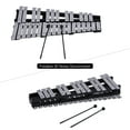 thumbnail image 4 of Foldable 30 Note Glockenspiel Xylophone Wooden Frame Aluminum Bars Educational Percussion Musical Instrument Gift with Carrying Bag, 4 of 7