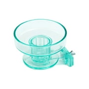 Happy Home Pet Products Bird Bath, Durable Plastic, Aqua Blue