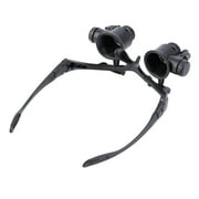 Loupe Horloger Montre Reparation 20x Binoculaire Lunette Monture LED Lampe