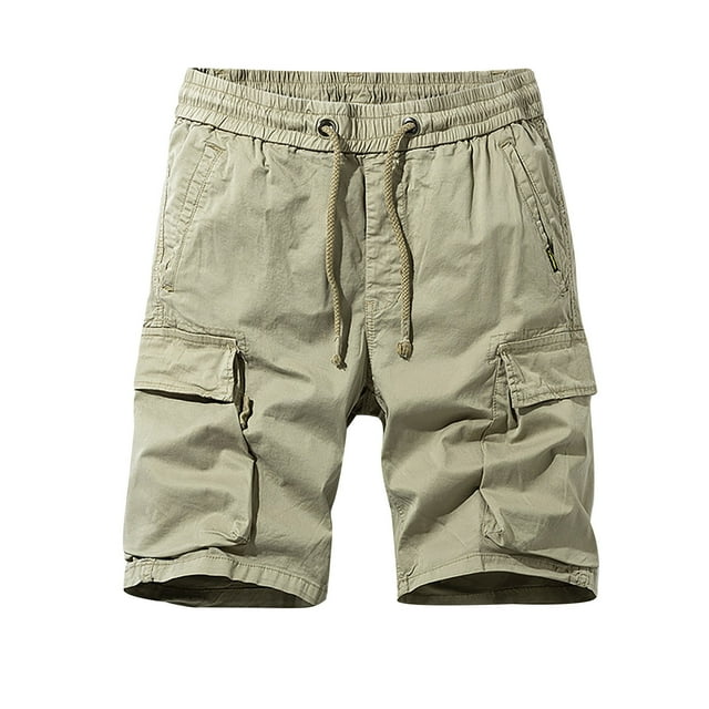 DPTALR Men's Summer Solid Outdoors Casual Have Pockets Drawstring Sport Shorts Pants