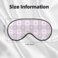 thumbnail image 4 of Uemuo Floral Purple Buffalo Plaid Pattern Sleep Eye Mask - Light Blocking Sleep Mask Blocking Out Light Perfectly, Soft and Comfortable Night Eye Mask, Eye Blinder, 4 of 7