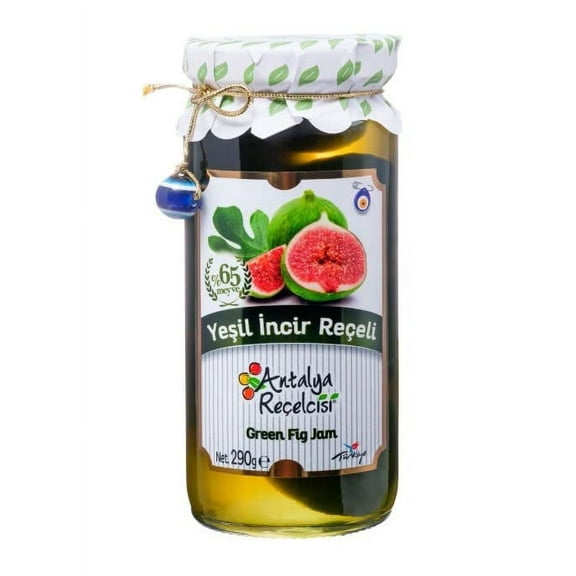 AntalyaRecelcisi Green Fig Jam 290g in Glass Jar