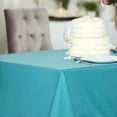 thumbnail image 4 of BalsaCircle 10 Pieces 60" x 102" Turquoise Rectangle Polyester Tablecloths Table Cover Linen, 4 of 5