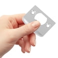thumbnail image 2 of 1 Set of Deadbolt Reinforcement Plate Guide Plates Stainless Steel Door Guide Plates for Wood Door, 2 of 8