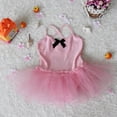 thumbnail image 4 of Vestido de Fiesta de Navidad para Niñas Verano Correa de Color Sólido Vestido de Rendimiento para Niños Material Suave Manga Corta para Dormir Vestido de Navidad de Ocio Diario Niña Bebé, 4 of 5