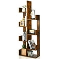thumbnail image 5 of Topbuy 8-Tier Modern Bookshelf Anti-fall Tree Bookcase Storage Rack Suitable for Home & Office Brown, 5 of 6