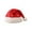 Red, variant on Christmas Hat, Holiday Party Hat, Red Super Soft Santa Hat with Gold Stars, Polyester Festive Winter Accessory