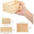 thumbnail image 2 of 8 Pack Small Wooden Crates，6.4 x 4.8 x 2.8 Inch Wood Crate Basket for Display, Storage & Home Decor, Crafts, Kitchen, Bathroom, and More, 2 of 7