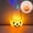A, variant on XHKUYI Halloween Light Up Pumpkin Pail 7.5 Inch, Rotating Musical Jack O Lantern with Handle, Trick or Treat Bucket for Kids Costume Parade Home Porch Party Decoration