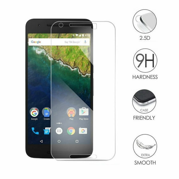 [2 Packs] PST Premium Protecteur d'Écran en Verre Trempé pour Google Nexus 6P