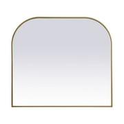 Elegant Decor - Blaire - Metal Frame Arch Mirror In Modern Style-38 Inches Tall