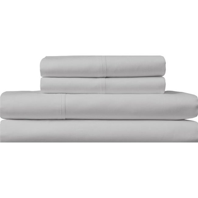Baltic Linen 03526885100000 Loom Pure Linen & Cotton Blend Sheet Set Grey - Queen