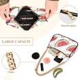 thumbnail image 2 of FORMRS Womens Shoulder Bag with Chain Strap Clutch Purse Cute Tote Handbag, White Watermelon, 2 of 7