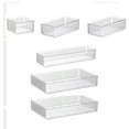thumbnail image 3 of Luzkey Makeup Organizer Bathroom Organizer Acrylic Multipurpose Container Desktop Storage Box Vanity Storage Bin for Dresser Cabinet 6 Pieces, 3 of 8