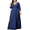 Deep Blue, variant on Womens Maxi Dress Evening Party 2/3 Sleeves Lace Long Dress XL Black