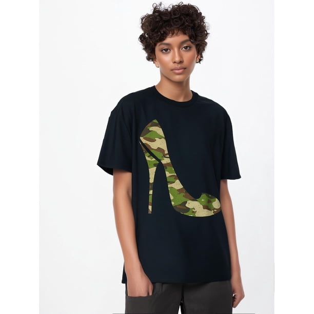 Ropa de camuflaje para mujer. Camiseta de camuflaje para adultos, hombres, mujeres, adolescentes, jóvenes.