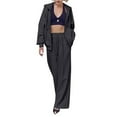 thumbnail image 4 of NMMUED Sweat Set Sweatsuits Women 2 Piece Outfit Hoodie Set Two Piece Sets for Women Fall Track Suits for Women Set, Dark Gray XXL, 4 of 7