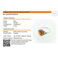 thumbnail image 3 of Sterling Silver and Baltic Honey Amber Ring "Mirela", 3 of 5
