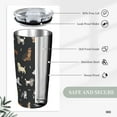 thumbnail image 3 of Puppy Dog Tumbler, Animal Stainless Steel Thermal Vacuum Insulated Travel Mug with Lid 20 Oz, Anniversary Holiday Christmas Birthday Gift for Mom Mama Grandma Nana Aunt Dog Lover, 3 of 6