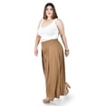 thumbnail image 2 of Pantalon tipo palazzo Roman Fashion /Tallas Extras, 2632 (Moka) cafe 42, 2 of 6