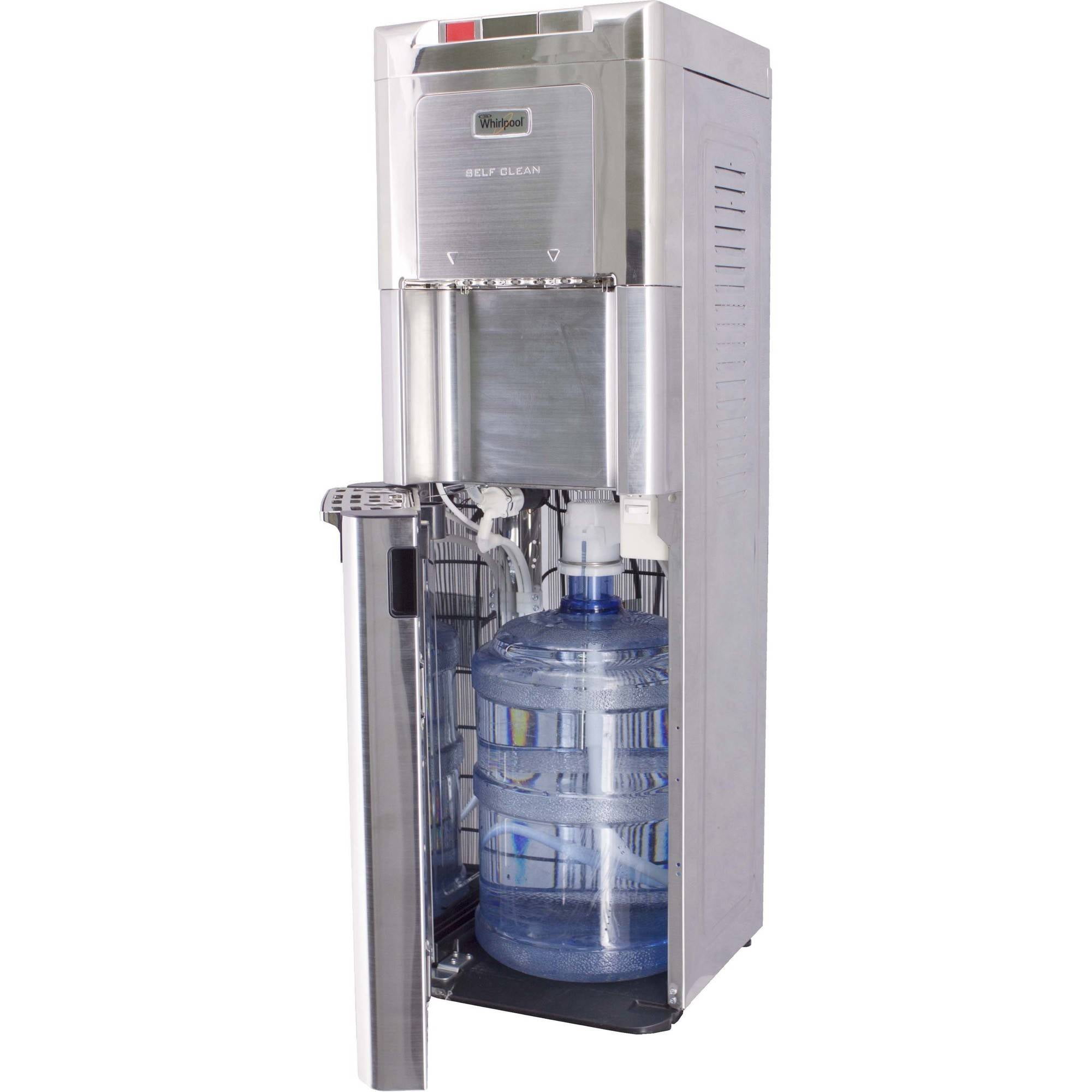 whirlpool all stainless steel and nickel self cleaning bottom loading water cooler