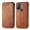 Brown, variant on Dteck Magnetic Wallet Case for Motorola Moto G Play 2023, Shockproof PU Leather Kickstand Flip Cover with Card Holder TPU Shell Embossed Pattern Folio Case, Brown