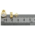 thumbnail image 4 of 10K Two Tone Gold Diamond Unisex 10mm Round Halo Circle Stud Earrings 0.38 CT, 4 of 5