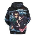 thumbnail image 3 of Demon Slayer Unisex Sweatshirts Loose Pullover Sweater Hooded Hoodie 3D Printing Jacket Winter Fall Clothes XL, 3 of 7