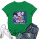 thumbnail image 1 of Moonsky Camiseta unisex Huntrix Dem-0n, colores cómodos, camiseta Huntrix para niñas, camiseta Mira Rumi Joey, merchandising, regalo juvenil para fans del K-pop (Verde L), 1 of 4